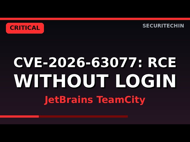 CVE-2026-63077: TeamCity RCE Exploited by Ransomware