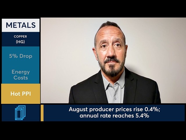 Copper futures slide 5% as wholesale inflation runs hot. 9/10/26