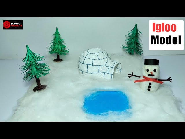How to make an Igloo Model For School Project/ DIY Igloo Model / Types Of House Model