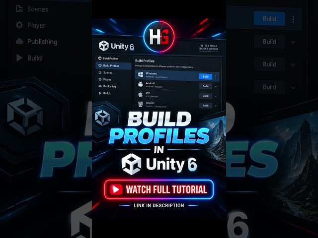 Unity 6 Build Profiles Explained in 30 Seconds ⚙️ #unity6 #gamedevelopment #unitytutorial
