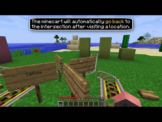 ✔ Minecraft  How to make a Railway Intersection