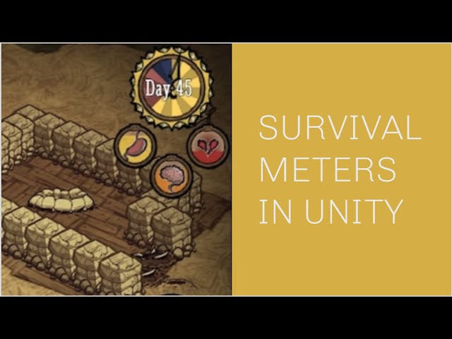 Cool UI Survival Meters In Unity3D //eleonora
