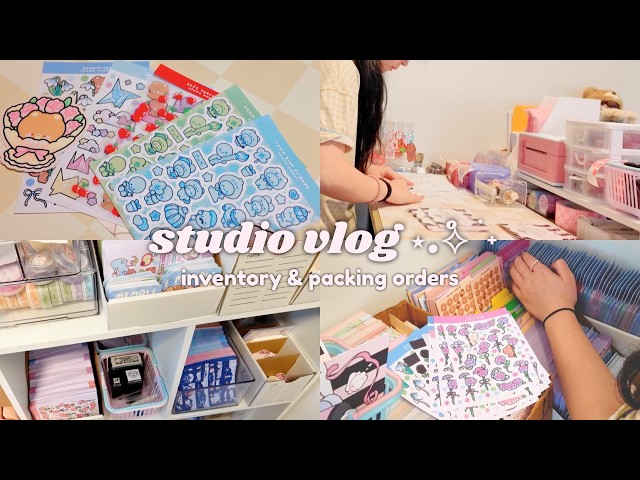 setting up a corner studio & finally adding SKU to my products | studio vlog 24