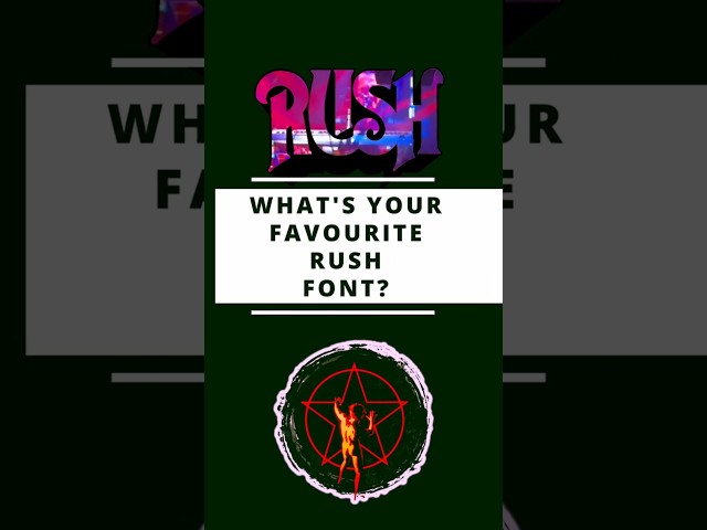 RUSH SECRET TOUCH on the Font - Fifty Something Tour #rush
