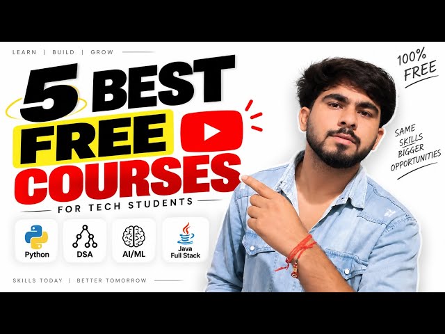 STOP Buying Courses! 5 BEST FREE YouTube Courses 🔥