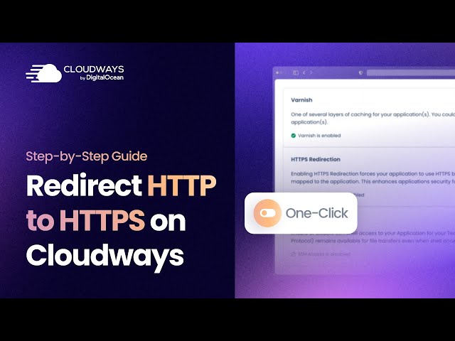 How to Redirect HTTP to HTTPs on Cloudways Flexible