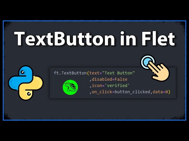 How To Create A TextButton? - Python Flet Tutorial 2