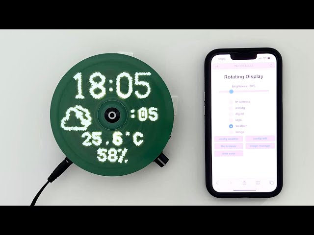 DIY rotating LED display - UPDATE. Arduino & ESP microcontrollers. POV(persistence of vision)