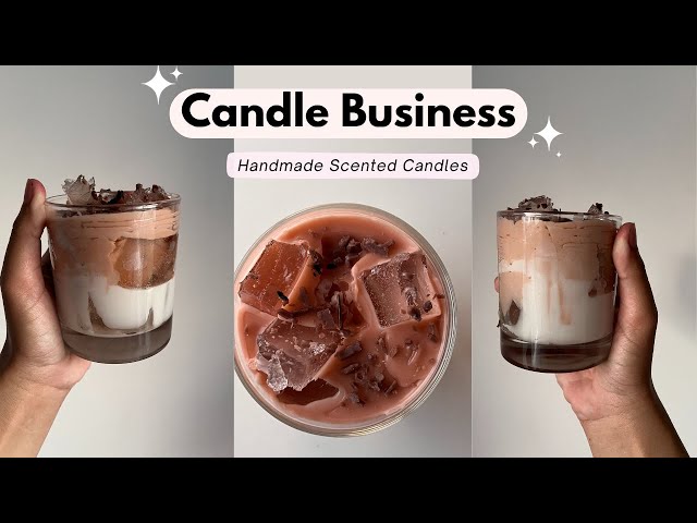 How to Make Iced Coffee Candle & Sell Handmade Candles Online #smalbusiness #onlinebusiness