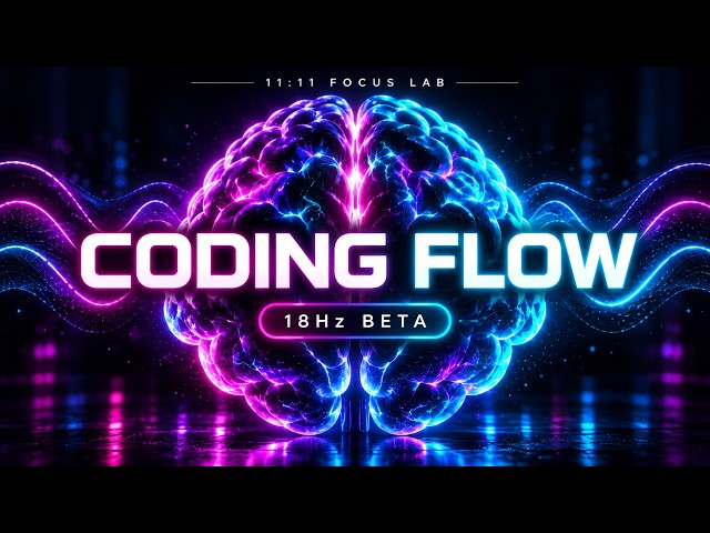 NIGHT CODING FLOW | 18Hz Beta + Focus Beats for Programming & Deep Work