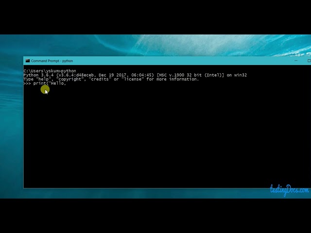 How to check Python Install on Windows