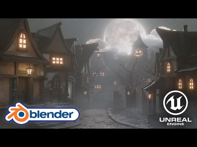 NOW LIVE: Blender 5 → UE5 Stylized Haunted Street Course (Full Pipeline)