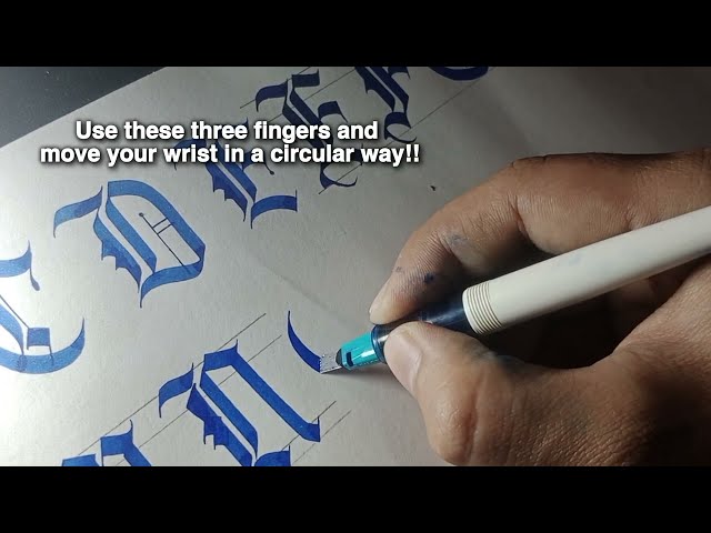 Understanding Gothic Alphabet : O in Realtime | The art of making semi circle strokes