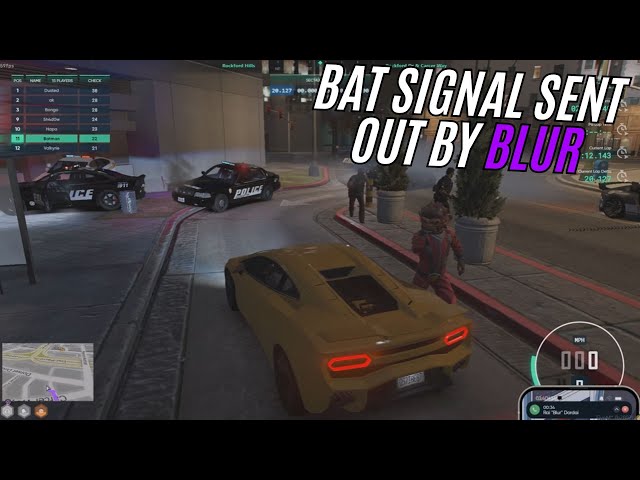 Blur sends out the Bat Signal during a race | GTA 5 RP NoPixel 4.0