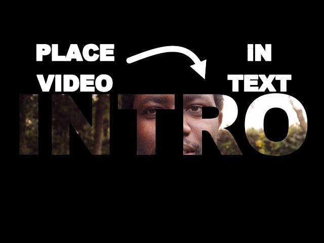 How to Put a Video Inside Text In Camtasia - Video in Text Effect