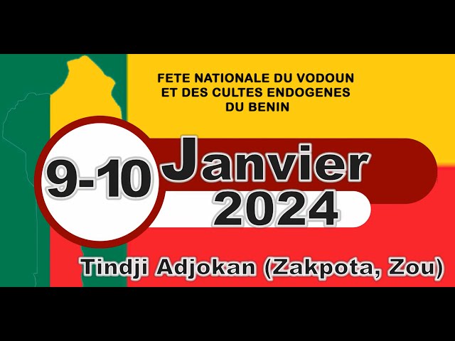 Invitation: Du 9 au 10 Janvier 2024 Fete Nationale du Vodoun et des Cultes endogenes du Benin