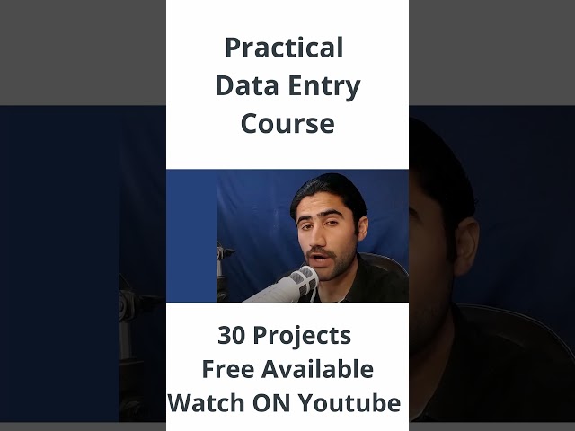 Data Entry Course for Beginners #dataentry
