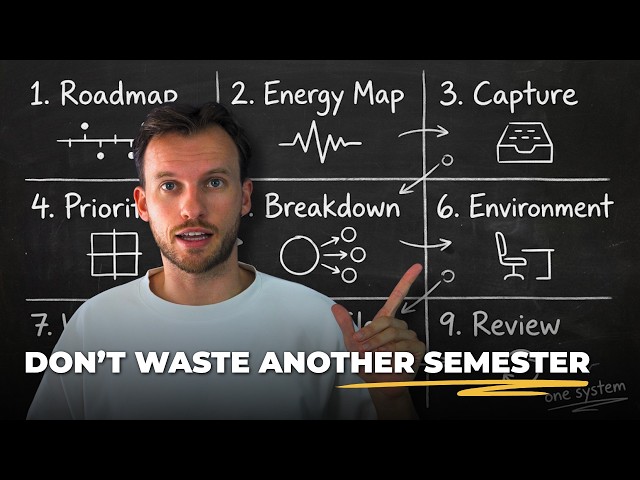 The Most Valuable Productivity Video You'll Ever Watch as a University Student (9 Methods)