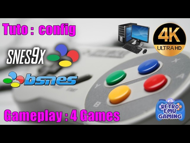 Tuto 2026 : Configurer SNES9x et BSNES HD Widescreen Filtres -  3 émulateurs Setup Guide Gameplay
