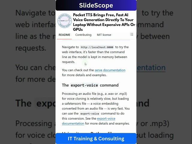 Pocket TTS Brings Free, Fast AI Voice Generation Directly To Your Laptop Without Expensive APIs Or G