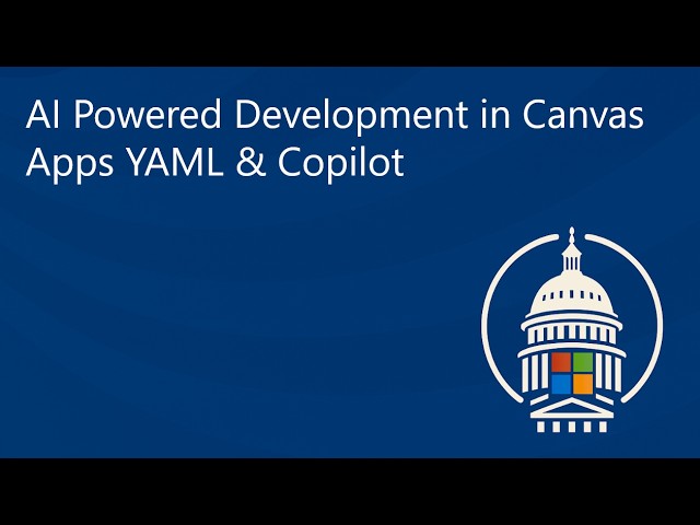 AI Powered Development in Canvas Apps YAML & Copilot