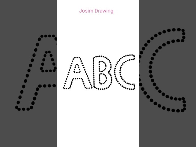 Drawing ABCD Alphabets very easy