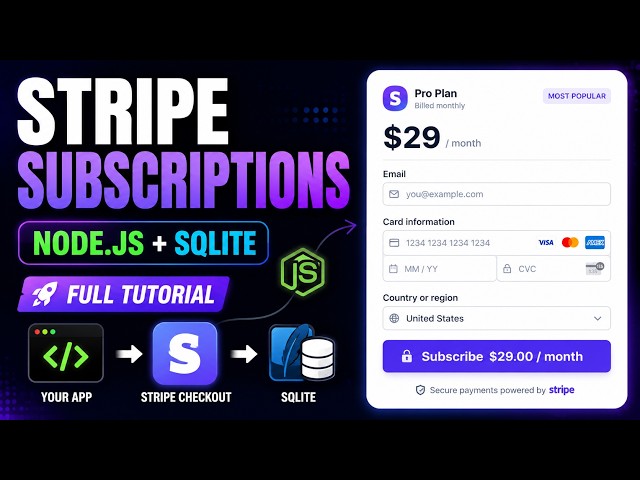 Stripe Payment Gateway Integration in Node.js | Full Tutorial - Part 1
