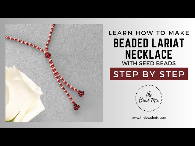 How to Make a Lariat Necklace with Seed Beads. Fun and easy. Great for beginners!