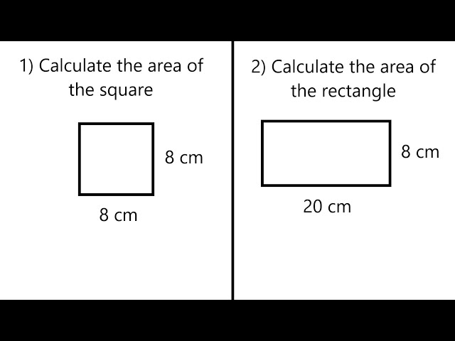 Calculating The Area of A Square Or A Rectangle - Mathematics