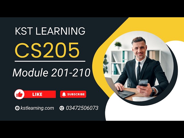 CS205 Short Lecture 39 | Module 201 - 210 | Information Security | CS205 Short Lectures