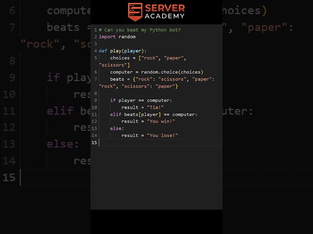 Rock Paper Scissors in Python