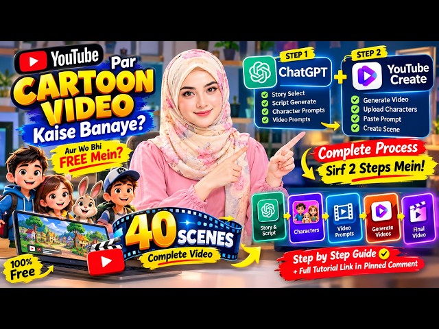 AI Se Cartoon Video Banaye FREE mein | youtube par cartoon video kaise banaye  #shorts #aishorts