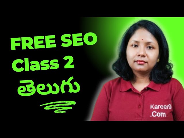 What is Technical SEO | How to do Technical SEO in Telugu |  @Kareer9