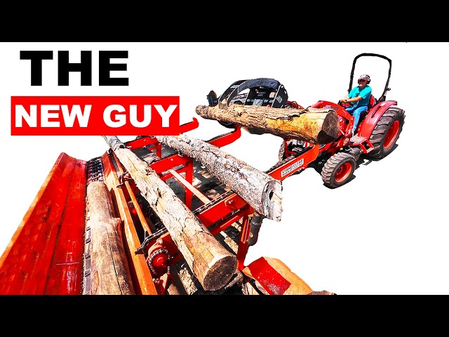 NEW FIREWOOD HELPER PROCESSING LOGS...IS HE ANY GOOD?