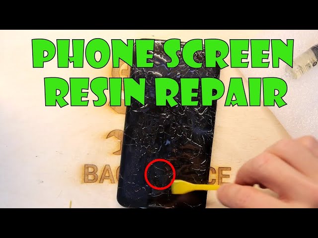 Epoxy resin phone screen repair