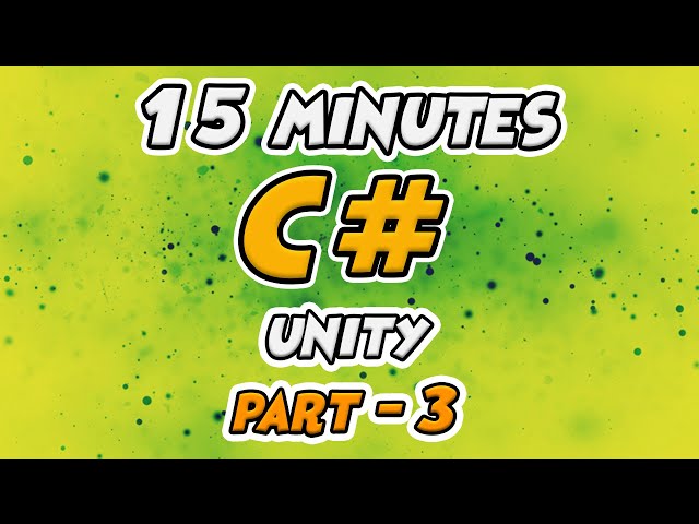 Learn C# Scripting for Unity 15 Minutes - Part 3 - 3D Player Movement , Camera Follow & More