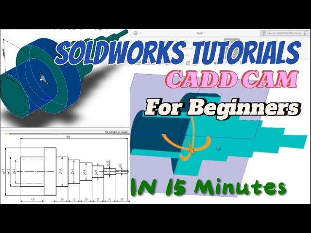 SolidWorks Tutorial for Beginners | Cylindrical Coaxial Parts Drawing | CAD CAM 3D Modeling
