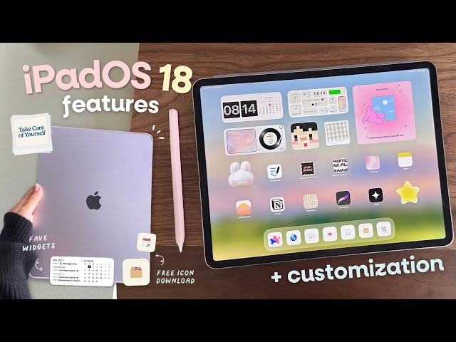 How to customize your iPad! 🏠 | NEW iPadOS 18 features, fave widgets, icons + more!