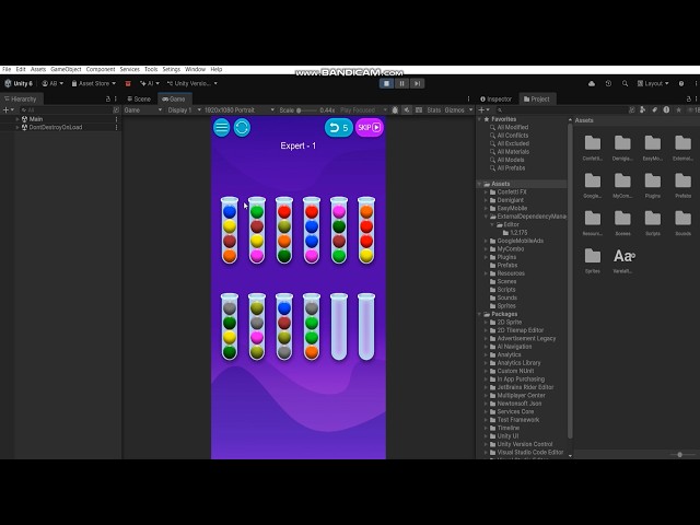 Sort The Bubbles Unity Source Code | Sorting Game Unity Template