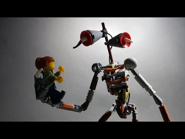 Siren Head LEGO Tutorial Speed Build 소름돋는 사이렌 헤드 만들기 레고