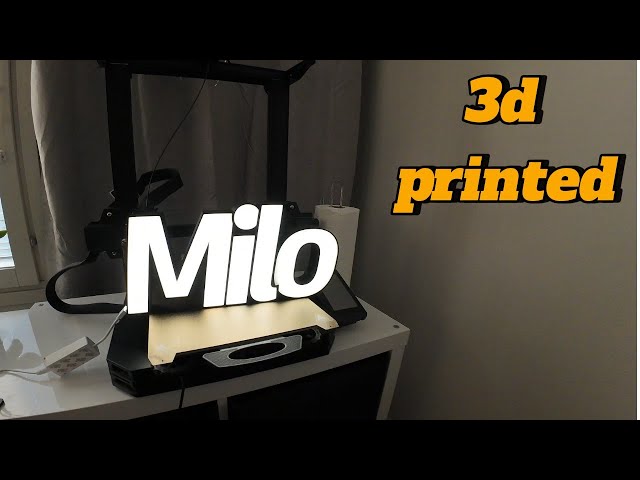 Easy way . how to make led light lettering 3d printed