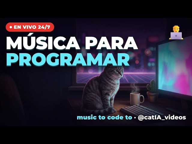 Synthwave para PROGRAMAR 24/7 👨‍💻🐱 music to code to