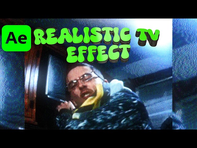 INSANE Realistic TV Effect (After Effects Tutorial)