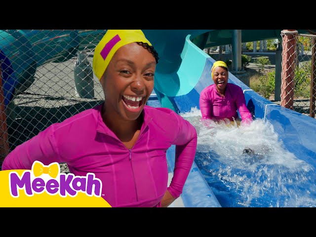 Meekah Speeds Down Water Slides! | Water Park Video | Educational Videos for Kids