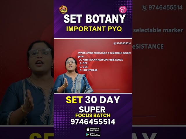 SET BOTANY | IMPORTANT PYQ 🔥 | SET Exam Preparation