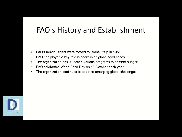 Understanding FAO A Comprehensive Guide to the Food and Agriculture Organization