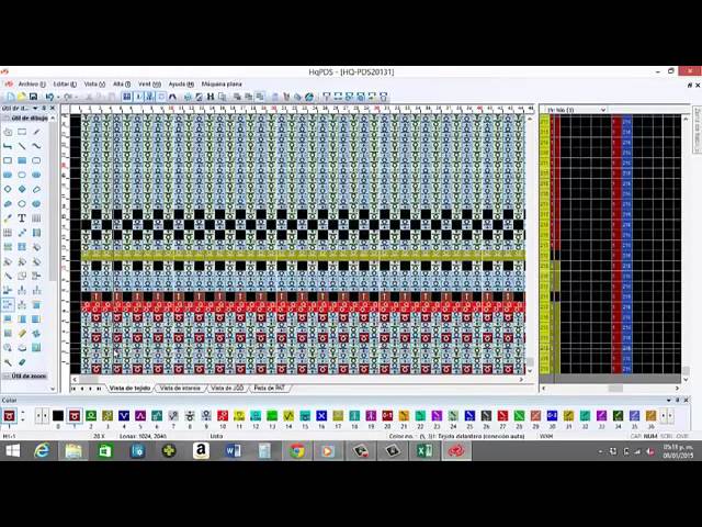 PAL KNITTING MACHINE - Hengqiang - Tutorial 2 - LIENZO BASICO  (TejedorasMexico)