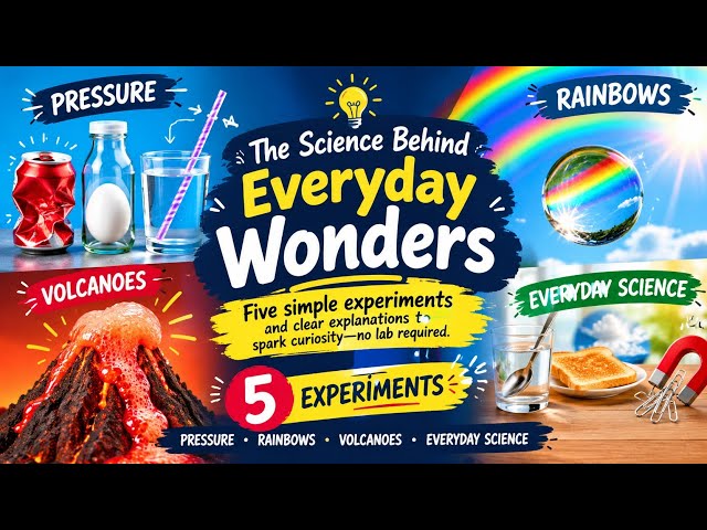The Science Behind Everyday Wonders 🔬🌈 | 5 Amazing Experiments Explained Simply!