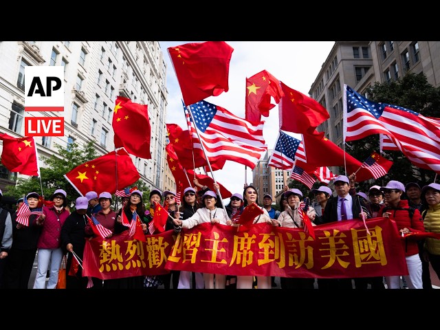 LIVE: Demonstrations in Washington as Trump meets with China’s Xi Jinping