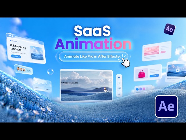 How to Edit Clean SaaS Animation Like Base44 Tutotial  (NEW Style For 2026)